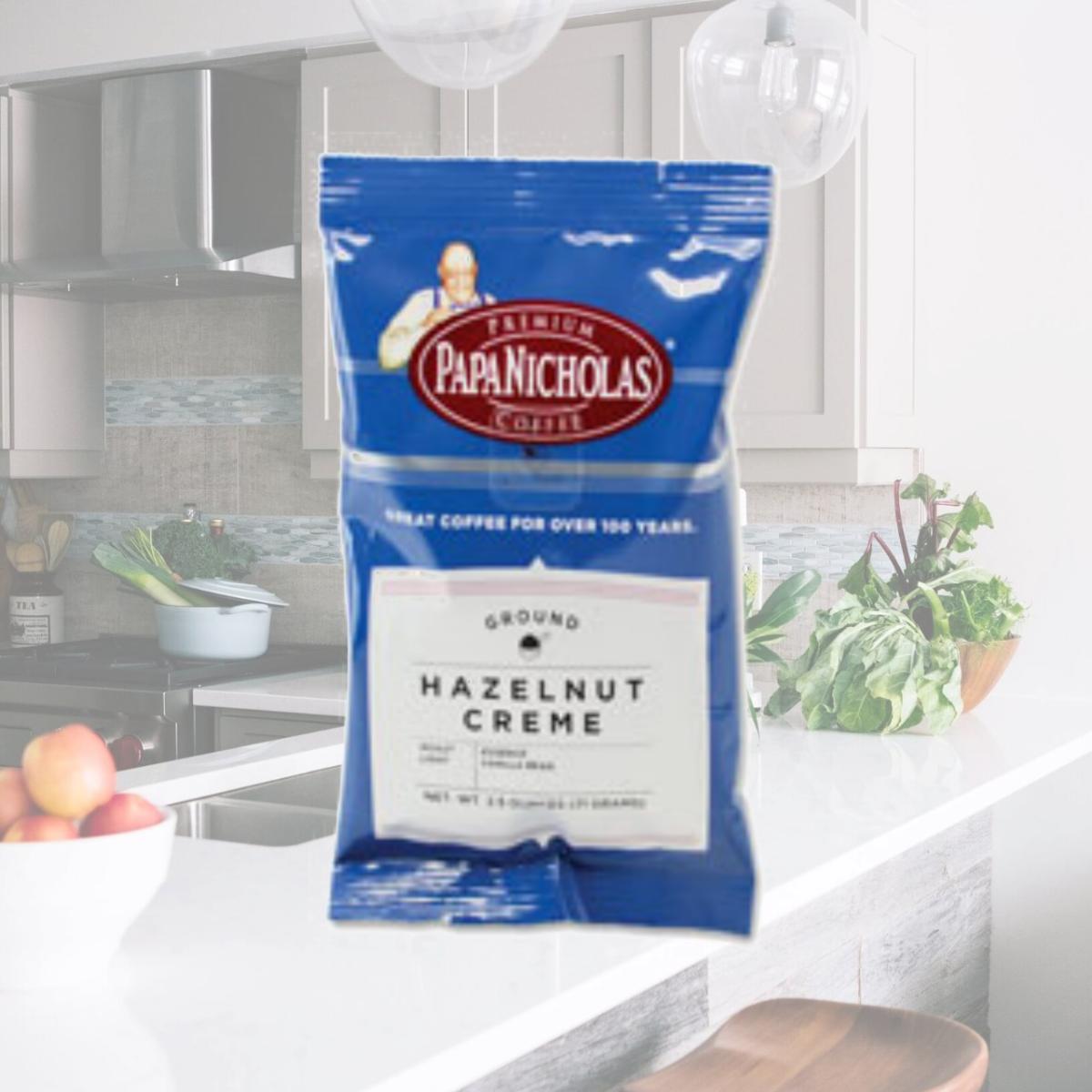 Picture of Papanicholas Coffee Co PCO25187 Premium Coffee- Pre-Ground- 2.5oz.- Hazelnut Creme