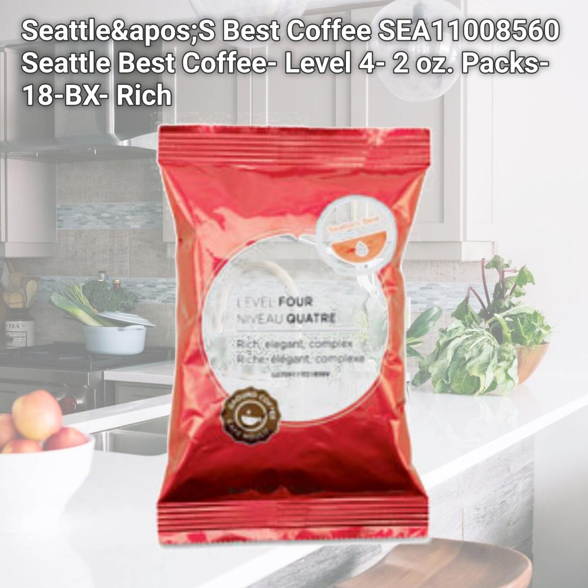 Picture of Seattle'S Best Coffee SEA11008560 Seattle Best Coffee- Level 4- 2 oz. Packs- 18-BX- Rich