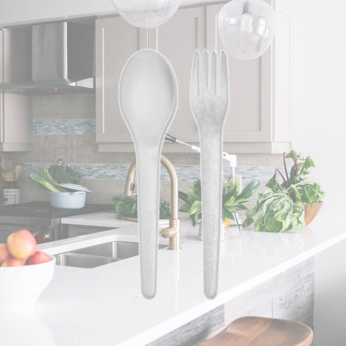 Picture of Eco-Products ECOEPS012 Plantware High-Heat Disposable Cutlery- Type - Fork - 1000 Per Count