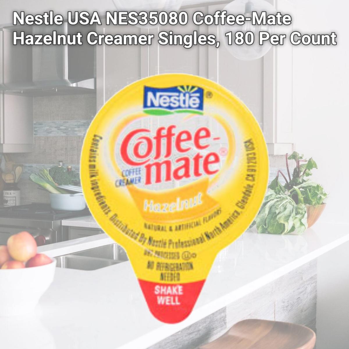 Picture of Nestle USA NES35080 Coffee-Mate Hazelnut Creamer Singles, 180 Per Count