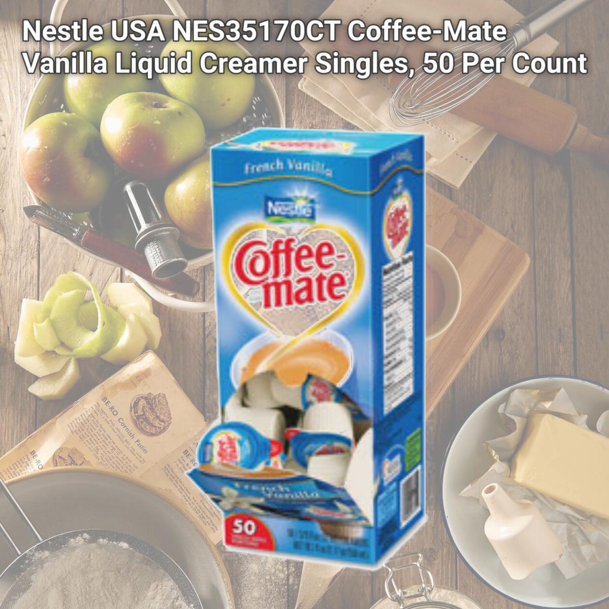 Picture of Nestle USA NES35170CT Coffee-Mate Vanilla Liquid Creamer Singles, 50 Per Count