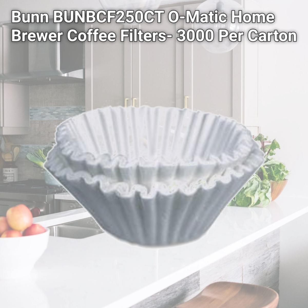 Picture of Bunn BUNBCF250CT O-Matic Home Brewer Coffee Filters- 3000 Per Carton