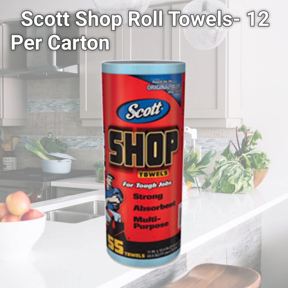 Picture of Kimberly-Clark Professional KCC75147CT Scott Shop Roll Towels- 12 Per Carton