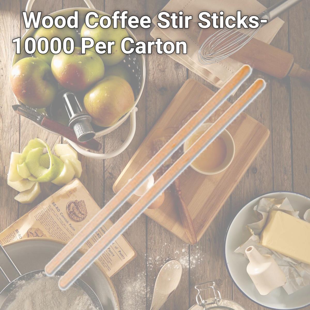 Picture of Royal Paper Products RPPR810CT Wood Coffee Stir Sticks- 10000 Per Carton