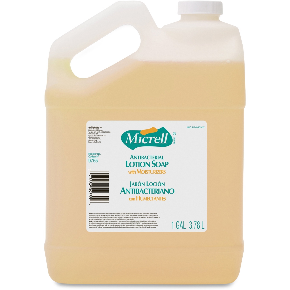 Goj975504ct 1 Gal Antibacterial Lotion Hand Soap - Amber
