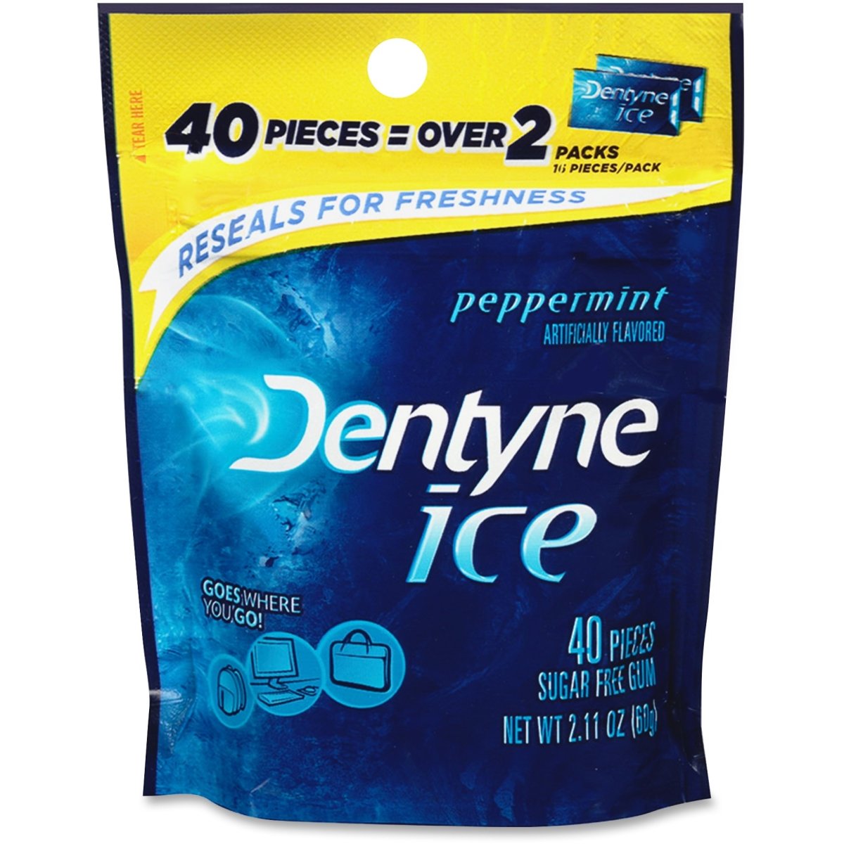 UPC 012546010191 product image for Dentyne CDB10190 Ice Chewing Gum Peppermint - Blue | upcitemdb.com