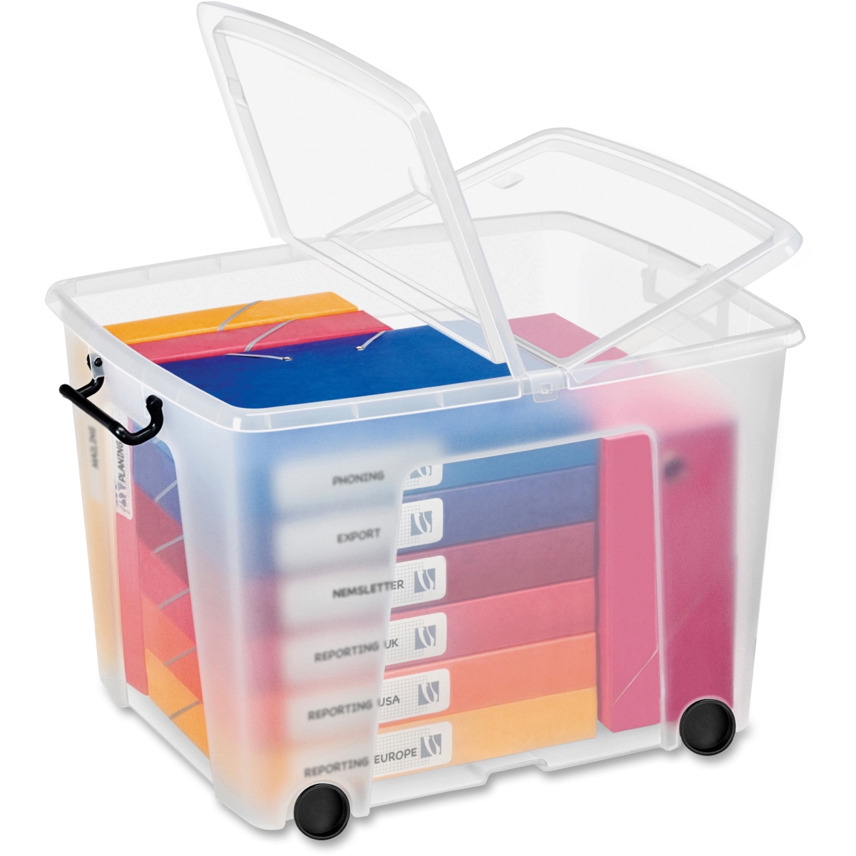 CEP CEP2006760110 75 liter Strata Storage Mobile Box - Clear CEP CEP2006760110 75 liter Strata Storage Mobile Box - Clear