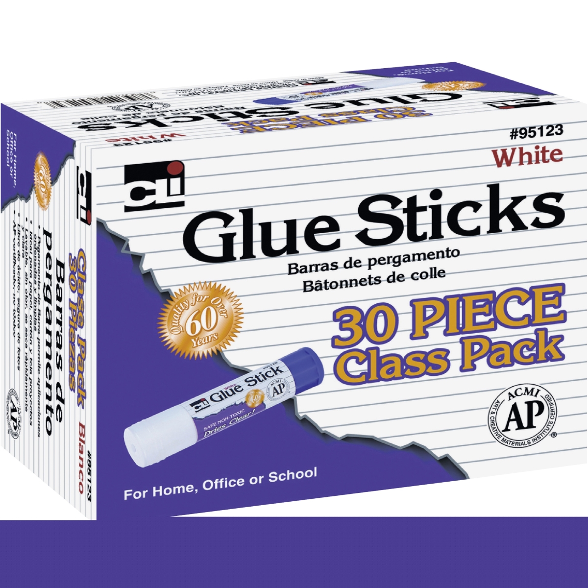 Leo95123 0.28 Oz Glue Stick, Count 30 - White