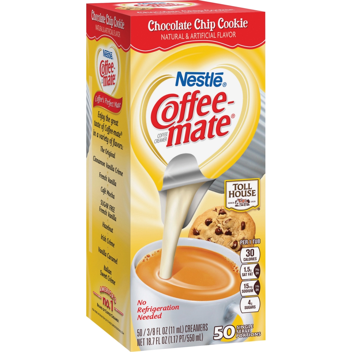 UPC 050000867554 product image for Coffee-Mate NES86755 Chocolate Chip Liquid Coffee Creamer 50 Count - White | upcitemdb.com