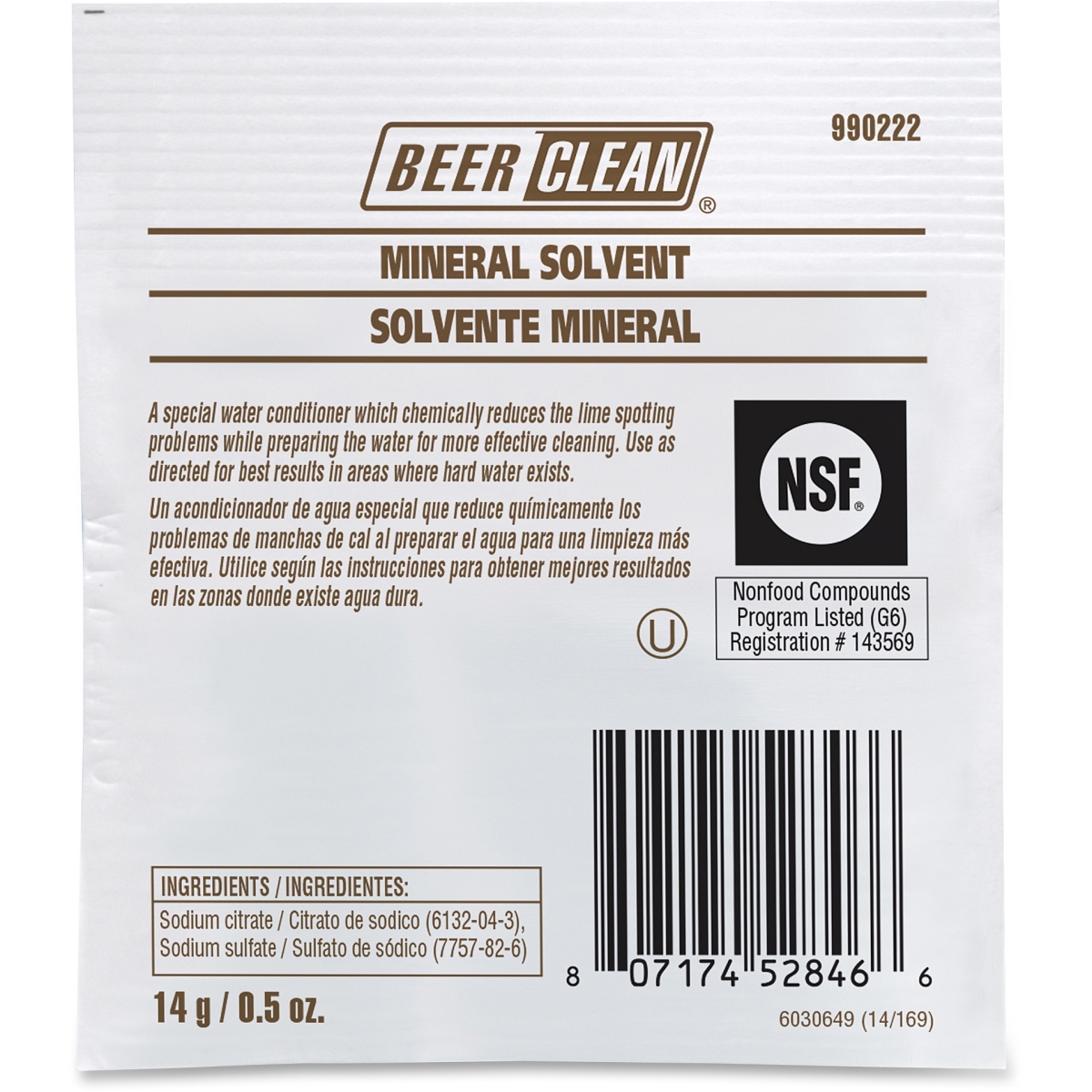 Dvo990222 Beer Clean Mineral Solvent - White