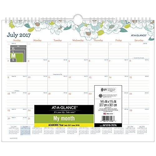 At A Glance AAGW1018707A 15 x 12 in. Academic Wall Calendar - Mia At A Glance AAGW1018707A 15 x 12 in. Academic Wall Calendar - Mia