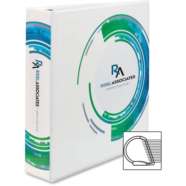 Avery AVE18633 2 in. Designer View Binder with Slant Rings Tech Circles Avery AVE18633 2 in. Designer View Binder with Slant Rings Tech Circles