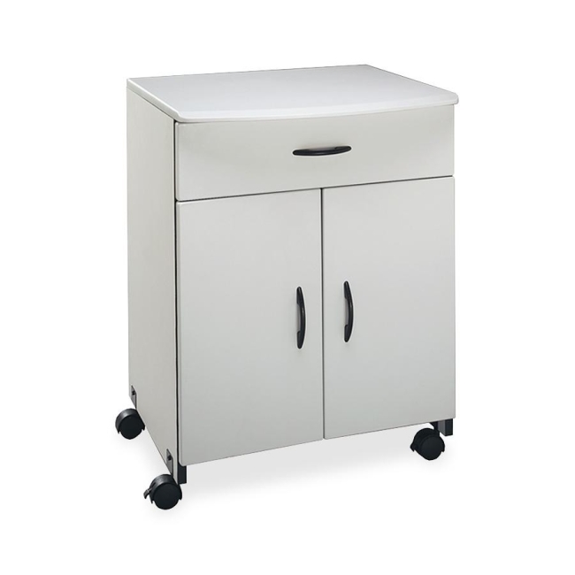 Laser Printer Copier Stand With Pullout Drawer, Grey