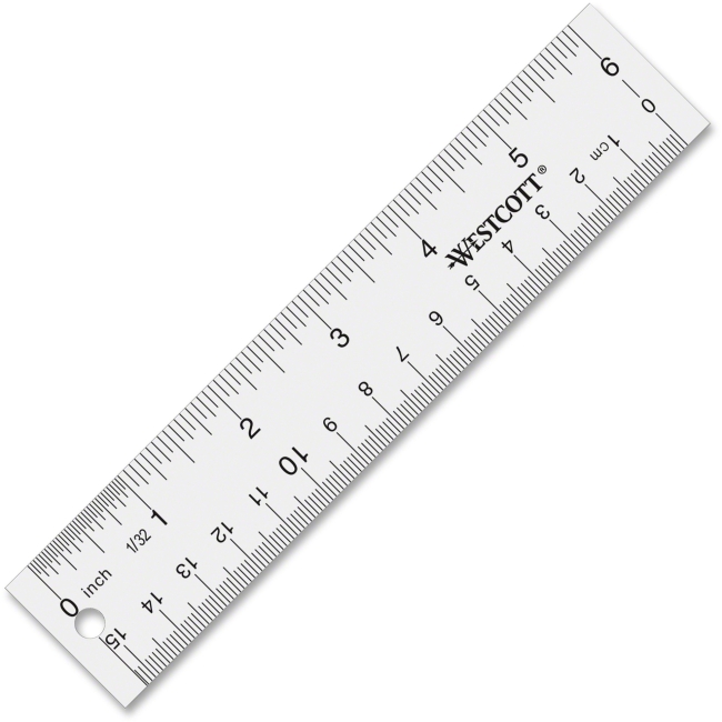 Acm10561 6 In. See Through Acrylic Rulers, Clear
