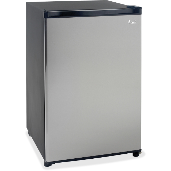 Avarm4436ss 43 Cf Refrigerator, Glass Shelf - Black