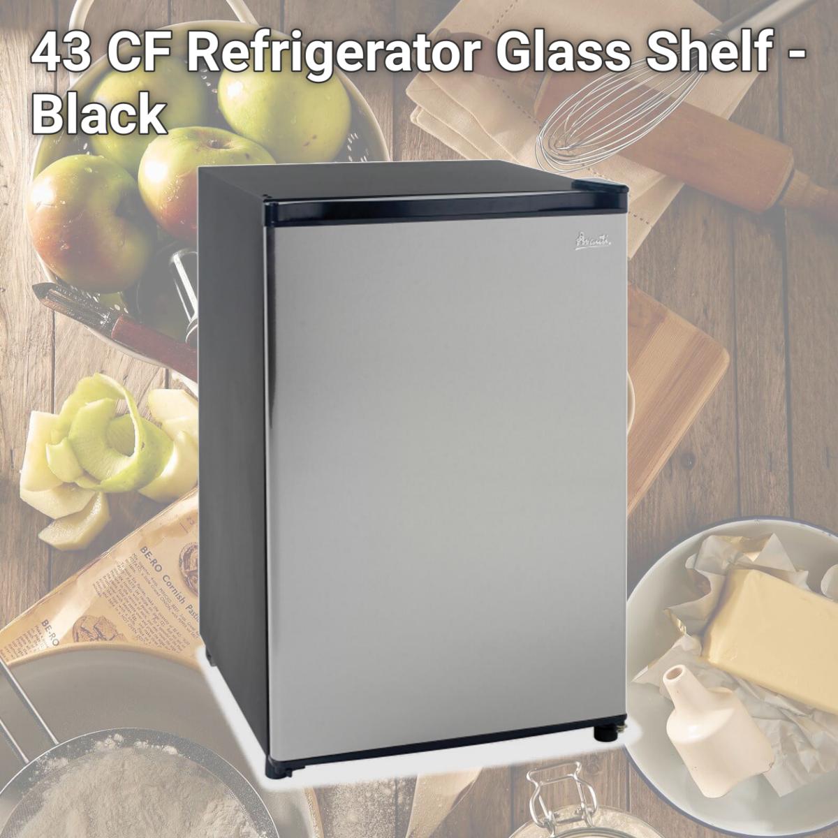 Picture of Avanti AVARM4436SS 43 CF Refrigerator, Glass Shelf - Black