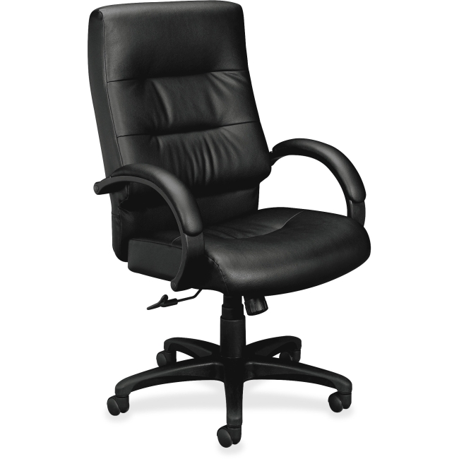 Bsxvl691sb11 19 X 21.5 X 20.5 In. High-back Leather Executive Chair - Black