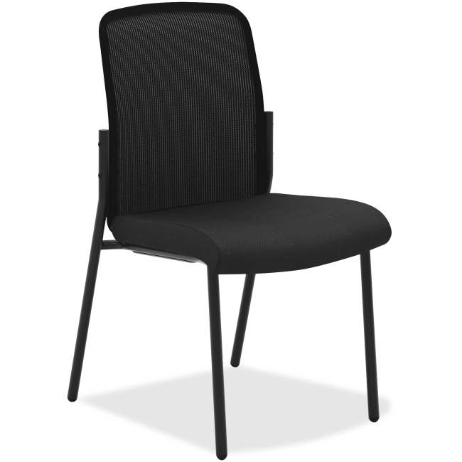 Bsxvl508es10 35.8 X 22.3 X 24 In. Mesh Back Stacking Multipurpose Chair, Black