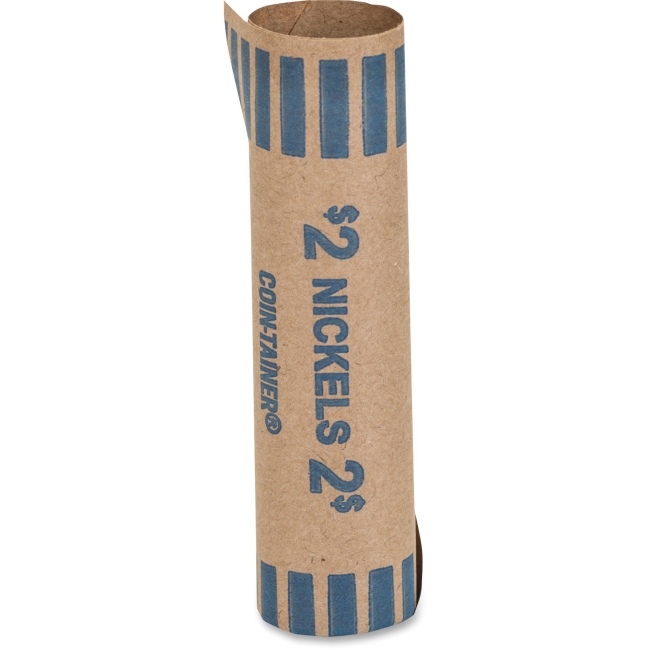 Ctx20005 Nickels Tubular Coin Wrappers, Kraft - Blue