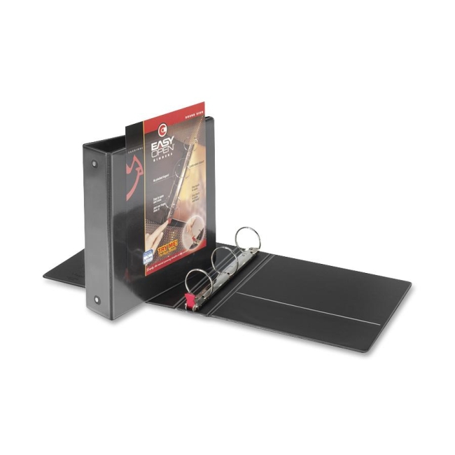 Cardinal CRD11121 2 in. Metal EasyOpen Round Ring Binder - Black Cardinal CRD11121 2 in. Metal EasyOpen Round Ring Binder - Black