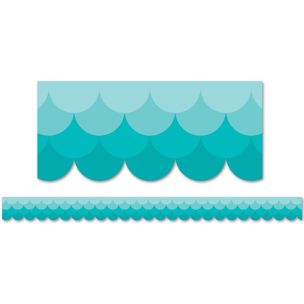 Creative Teaching Press CTC0182EC 2 in. x 35 ft. Ombre Pattern Border - Turquoise Creative Teaching Press CTC0182EC 2 in. x 35 ft. Ombre Pattern Border - Turquoise