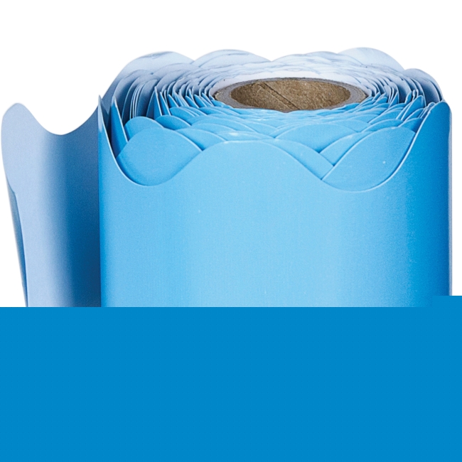 Carson-Dellosa CDP108216 2.25 in. x 36 ft. Scalloped Border - Light Blue Carson-Dellosa CDP108216 2.25 in. x 36 ft. Scalloped Border - Light Blue