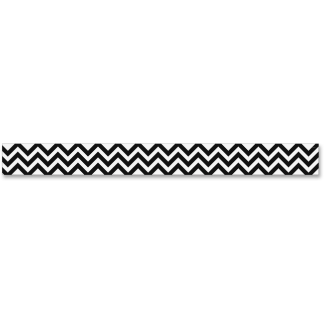 Creative Teaching Press CTC0176EC 3 in. x 35 ft. Chevron Border - Black Creative Teaching Press CTC0176EC 3 in. x 35 ft. Chevron Border - Black