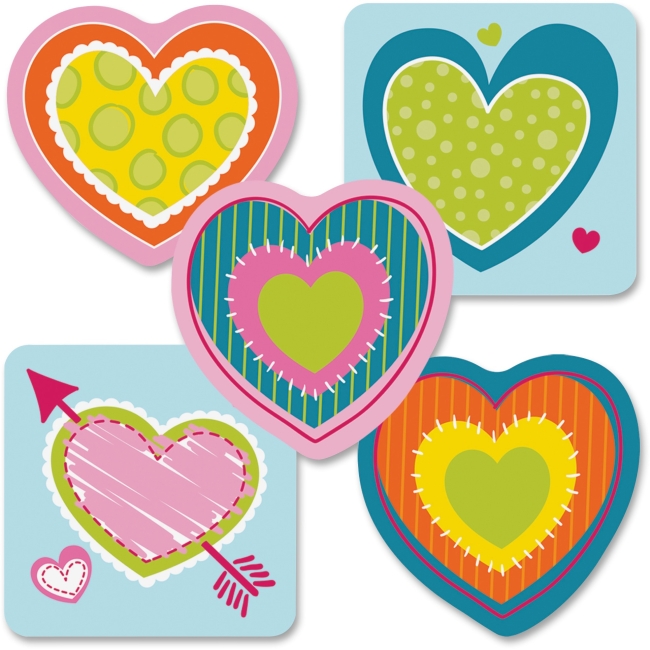 Carson-Dellosa CDP120178 3 in. Hearts Mini Cut-outs Multicolor Carson-Dellosa CDP120178 3 in. Hearts Mini Cut-outs Multicolor