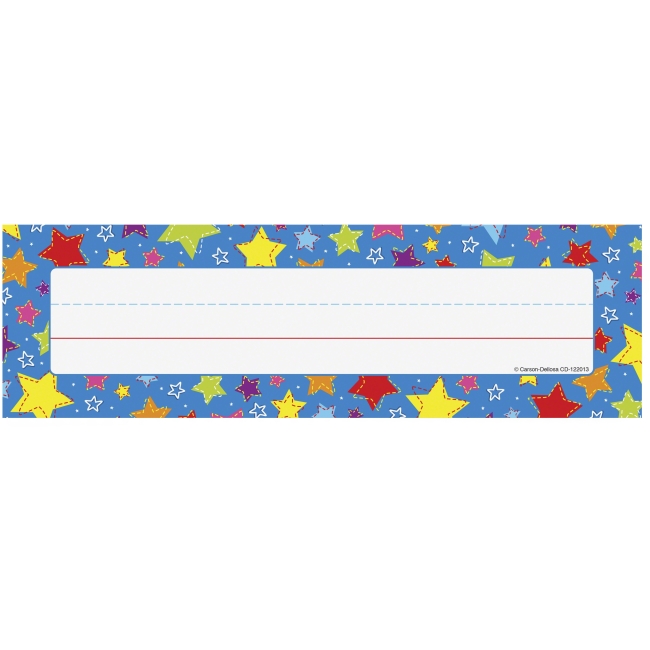 Carson-Dellosa CDP122013 9.5 x 2.87 in. Stars Nameplates 36 Piece Carson-Dellosa CDP122013 9.5 x 2.87 in. Stars Nameplates 36 Piece