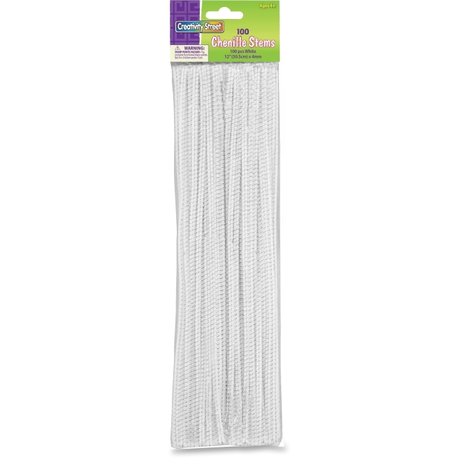 Chenille Kraft CKC711202 4 mm Chenille Stems White 100 Piece Chenille Kraft CKC711202 4 mm Chenille Stems White 100 Piece