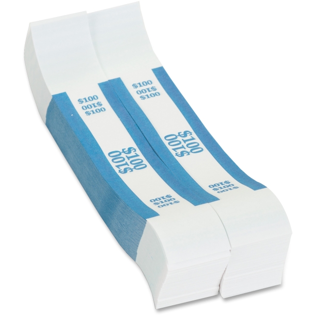 Ctx400100 20 Lbs Duarble 100 Dollar Kraft Currency Strap - Blue