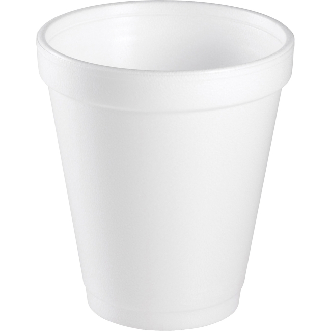 Dcc8j8ct 8 Oz Insulated Foam Drinking Cups, White -1000 Count