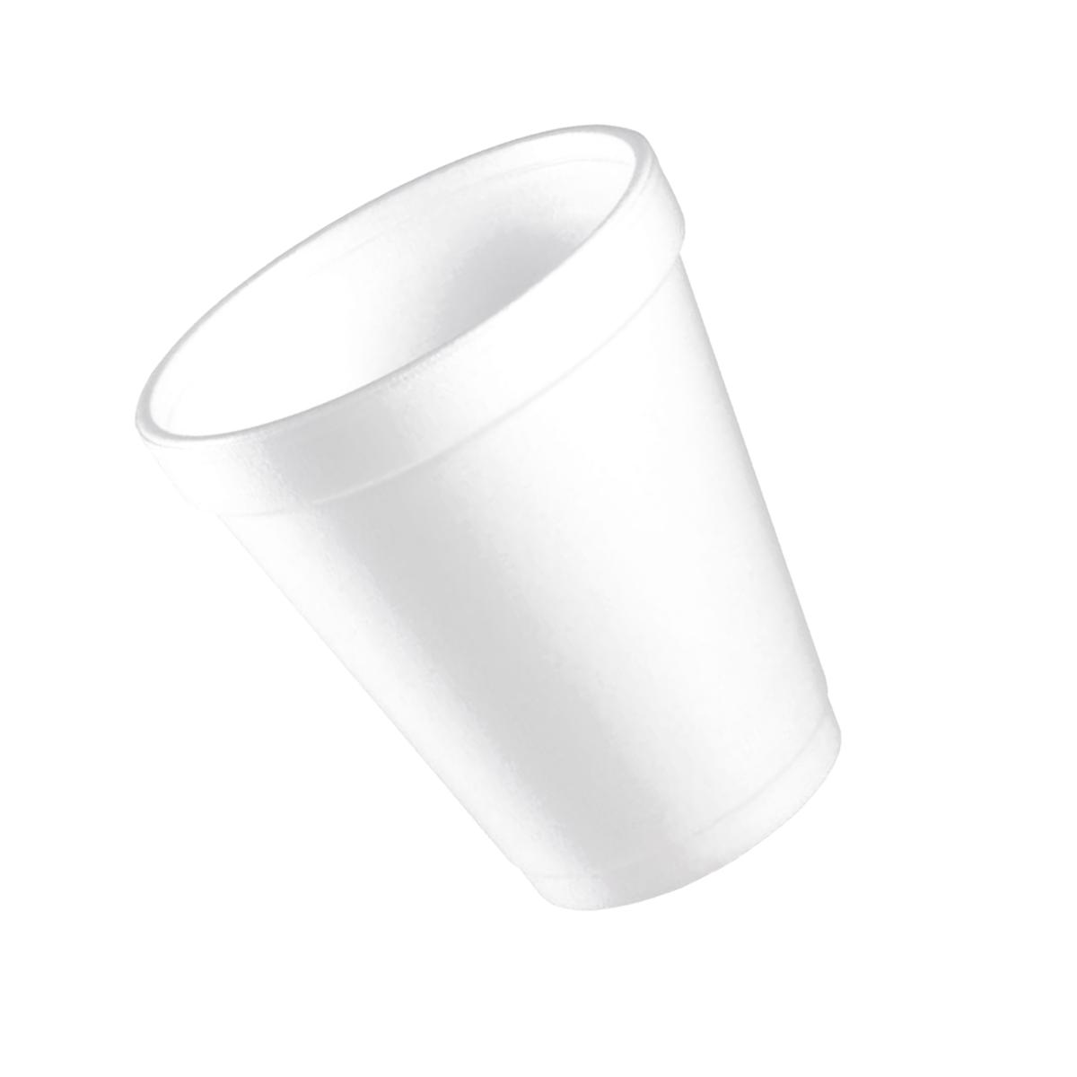 Picture of Dart Container DCC8J8CT 8 oz Insulated Foam Drinking Cups, White -1000 Count