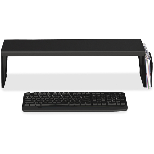 Deflect-o Def39404 6.8 X 25.6 X 7 In. Heavy Duty Plastic Desk Shelf - Black