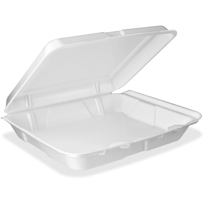 Dcc95ht1r Foam Hinged 1-comp Food Container Lge, 200 Carton