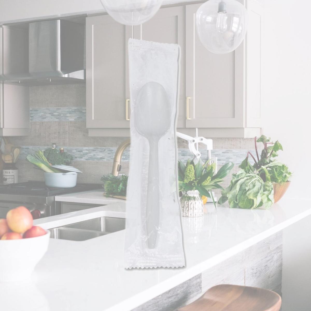 Picture of Lorell GJO20007 Plastic Wrapped Medium-Weight Spoons