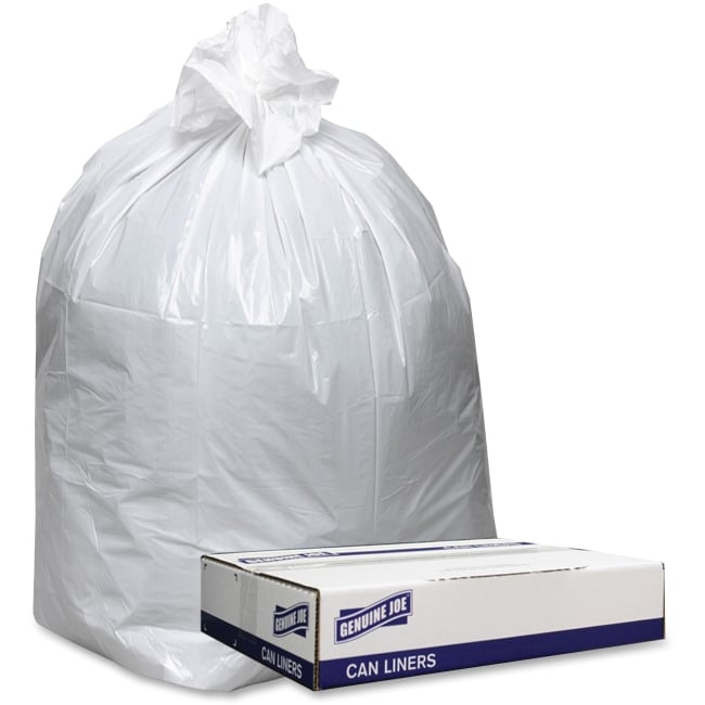 UPC 035255982047 product image for GJO3858W 38 x 58 in. Extra Heavy-Duty White Trash Can Liners - 9 mil, 100 Count | upcitemdb.com