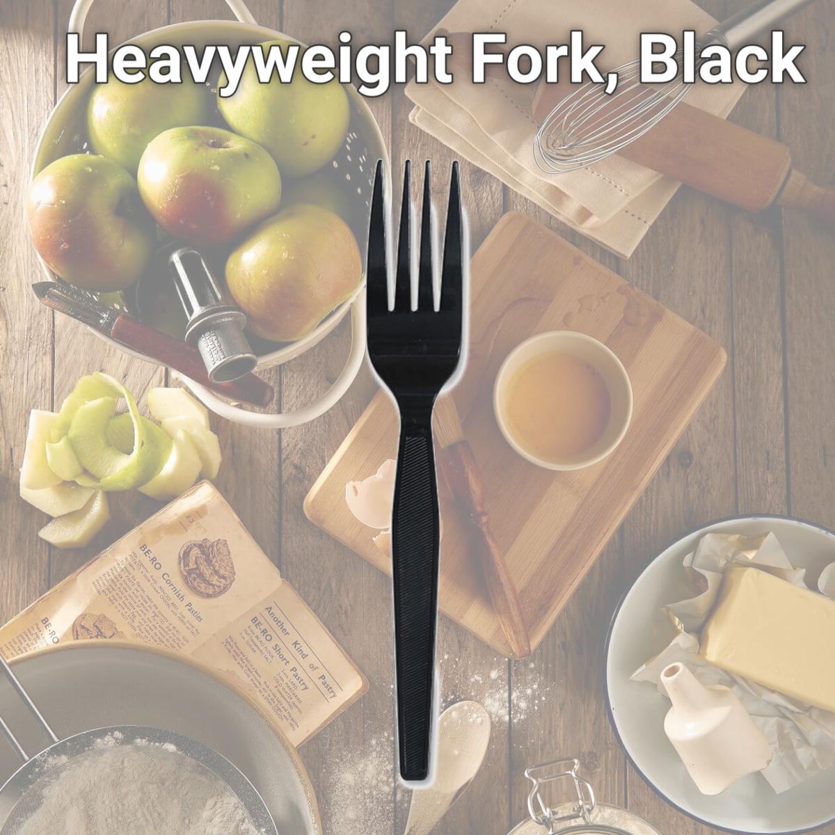 Picture of Genuine Joe GJO30403 Heavyweight Fork, Black