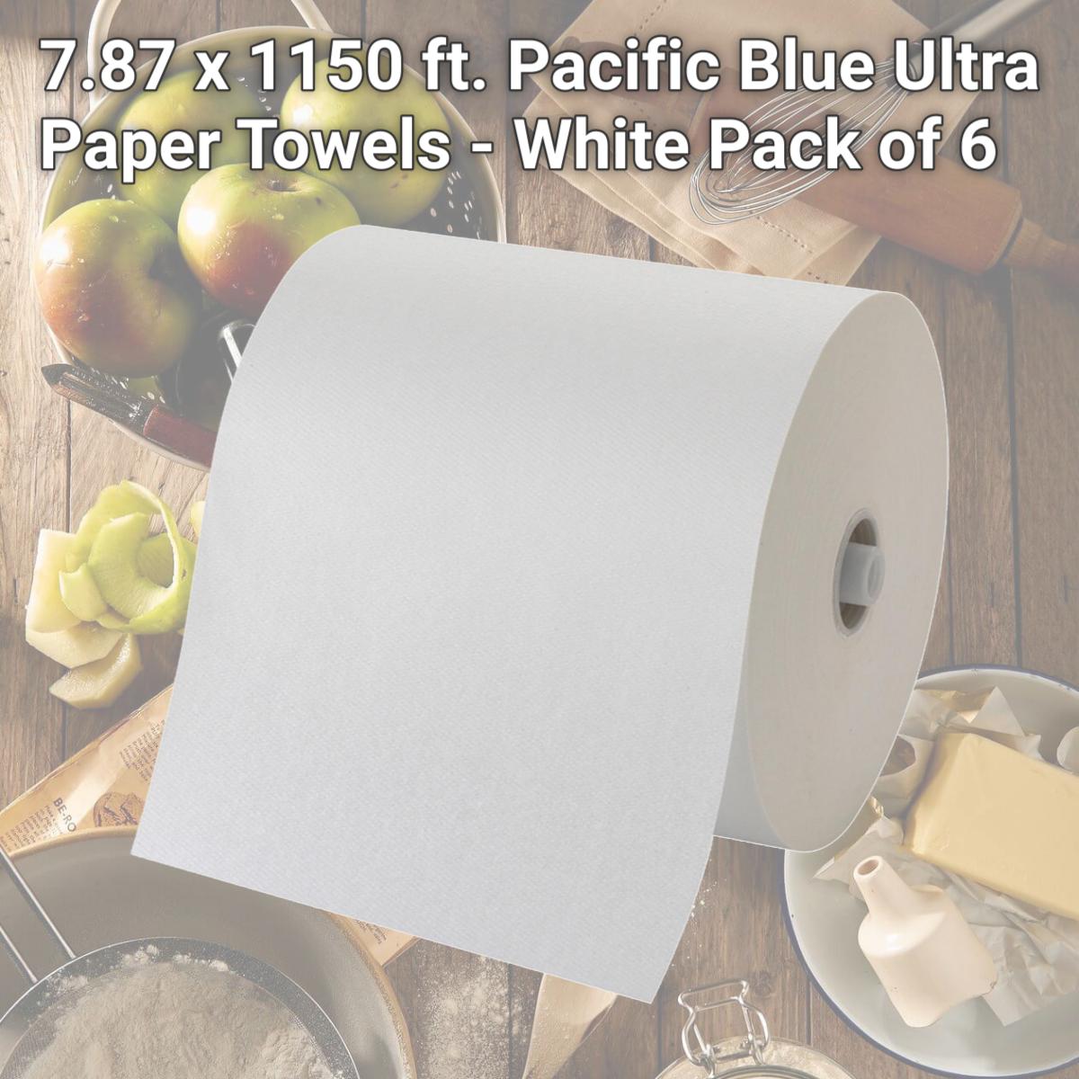 Picture of Genuine Joe GPC26490 7.87 x 1150 ft. Pacific Blue Ultra Paper Towels - White, Pack of 6