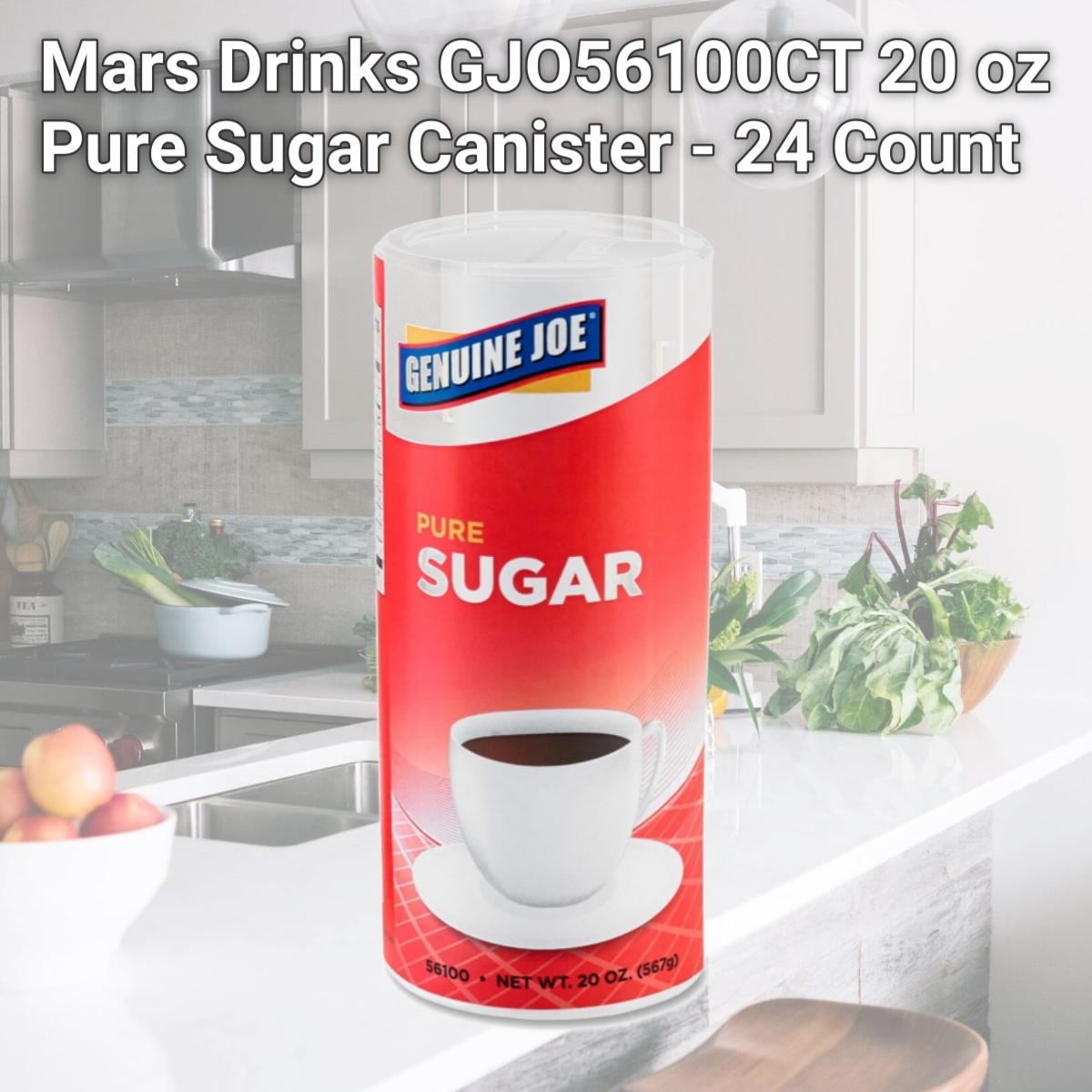Picture of Mars Drinks GJO56100CT 20 oz Pure Sugar Canister - 24 Count