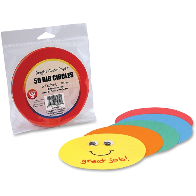 Curad HYX5052 5 in. Paper Circles Craft 50 Count Curad HYX5052 5 in. Paper Circles Craft 50 Count