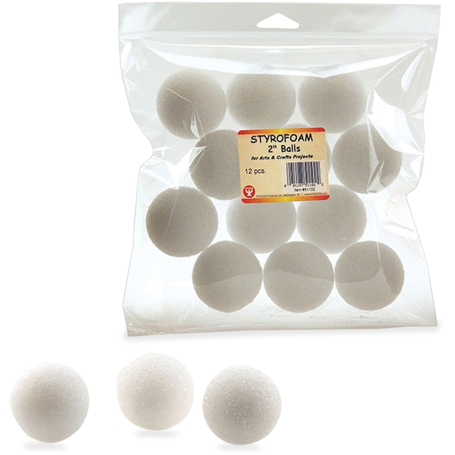 Nexcare HYX51102 2 in. Styrofoam Balls Nexcare HYX51102 2 in. Styrofoam Balls