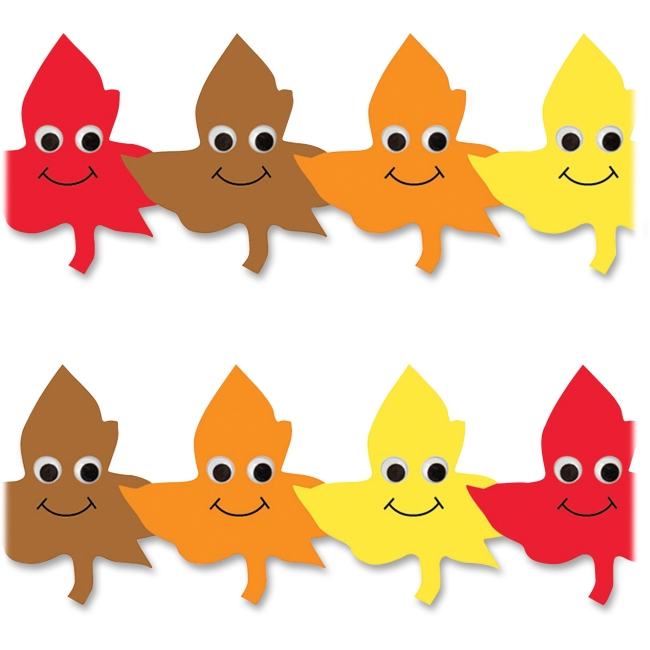 Hygloss HYX33644 3 x 36 in. Happy Leaves Border Strips Pack of 12 Hygloss HYX33644 3 x 36 in. Happy Leaves Border Strips Pack of 12