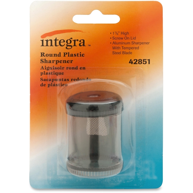 Integra ITA42851 2 in. Round Pencil Sharpener - Plastic Smoke Integra ITA42851 2 in. Round Pencil Sharpener - Plastic Smoke