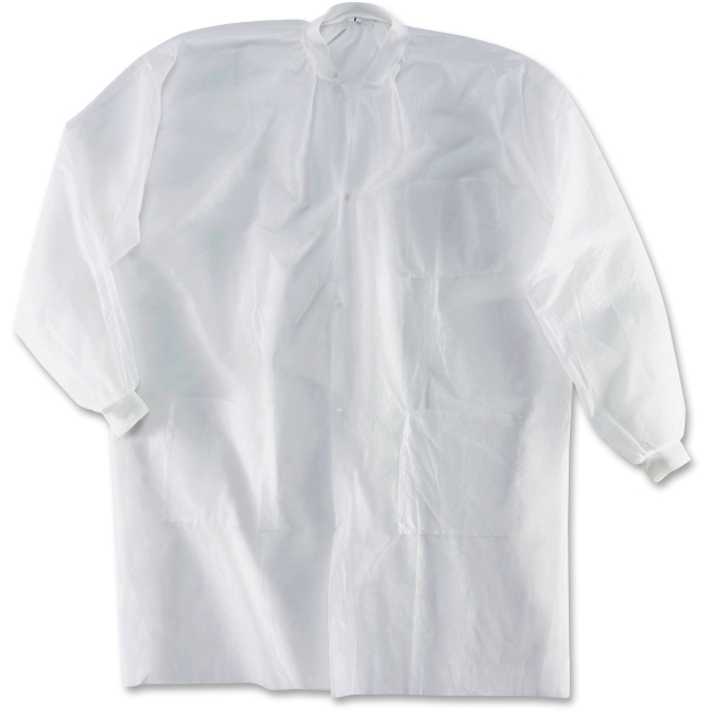 Impact Products Impm1735kcl Polylite Labcoats - Large, White