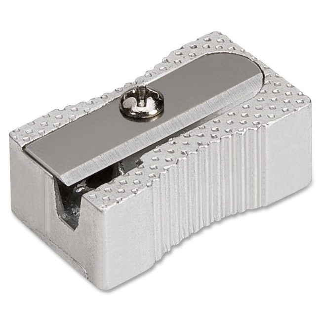 Integra ITA42852 Singlehole Pocket Pencil Aluminum Sharpener - Silver Integra ITA42852 Singlehole Pocket Pencil Aluminum Sharpener - Silver