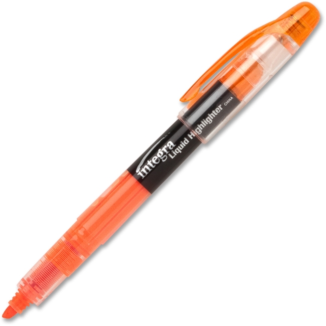 Integra ITA33313 Liquid Highlighters Pen - Fluorescent Orange Integra ITA33313 Liquid Highlighters Pen - Fluorescent Orange