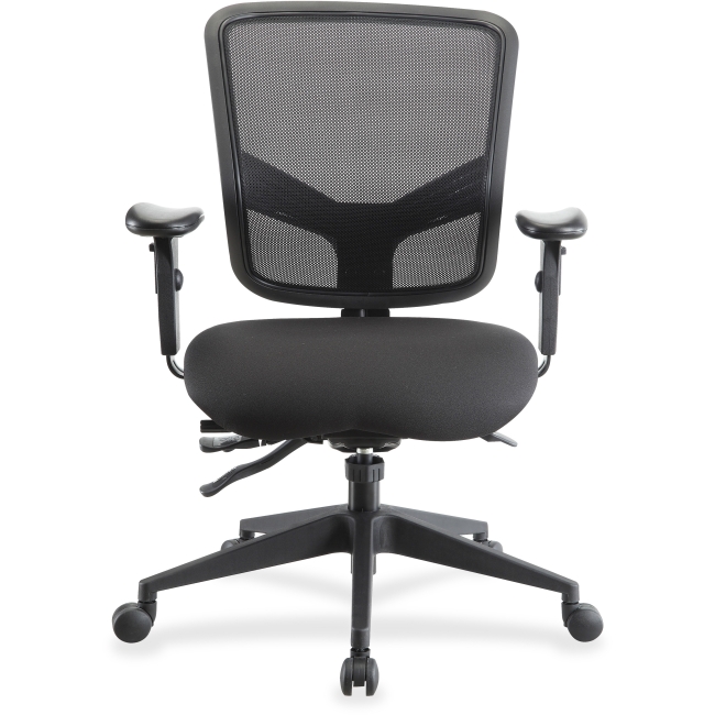 39.5 X 26.8 X 28.5 In. Fabric Executive Mid-back Chair - Black