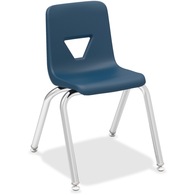 25 X 14.8 X 16.5 In. Polypropylene Student Chair - Blue