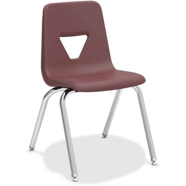 Llr99892 18 In. Seat-height Stacking Student Chair, Polypropylene - Wine